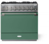 AEL361DFMG Aga 36" Elise Dual Fuel Range - Mineral Green