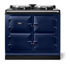 AR7339DBL Aga 39" r7 100 Classic Cast Iron Collection Electric Range with 3 Ovens - Dark Blue