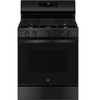 GGF500PVBB GE 30" Free Standing Gas Range 4 Burners with Griddle- Black