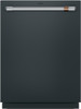 CDT858P3VD1 Cafe 24" CustomFit Top Control Dishwasher with Tall Stainless Steel Tub - 42 dBa - Matte Black with Brushed Stainless Steel Handle