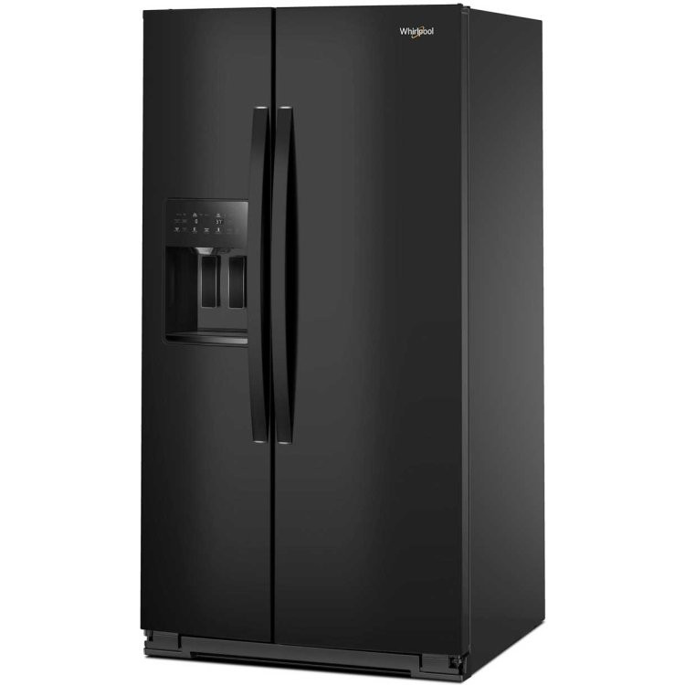 Black Whirlpool Side By Side Refrigeratornull