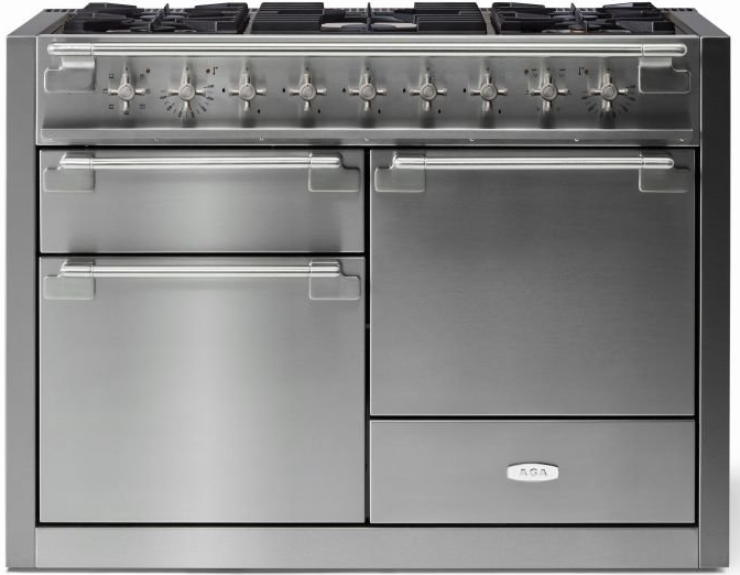 AGA AEL481DFSS 48" Elise Dual Fuel Range - Stainless Steel