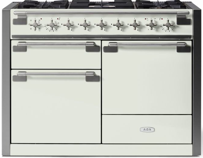 AEL481DFWHT AGA 48" Elise Dual Fuel Range - White