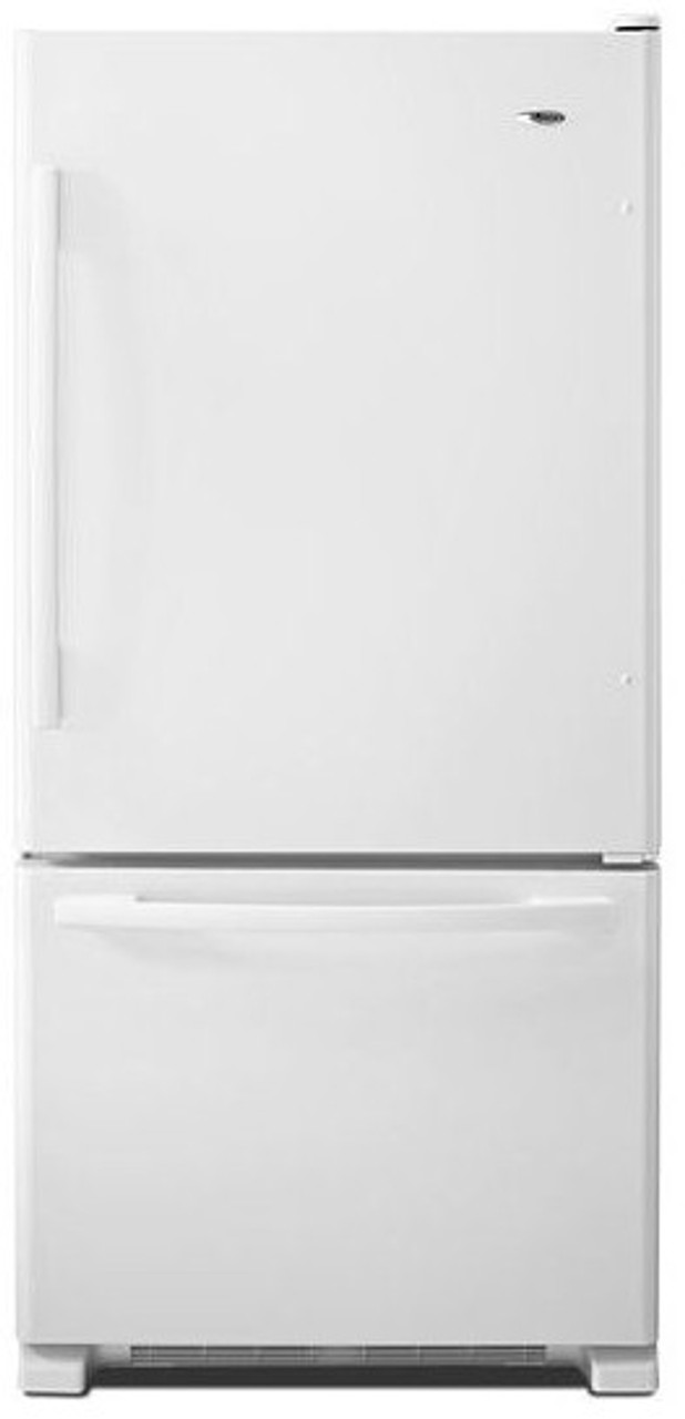 ABB2224BRW Amana 22 cu. ft. Bottom Freezer Refrigerator White