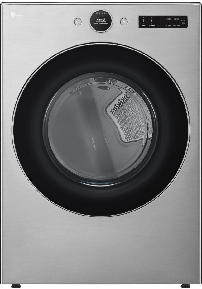 DLEX5500V LG 27" Ultra Large Smart Front Load Electric Dryer 7.4 cu.ft. - Graphite Stainless Steel