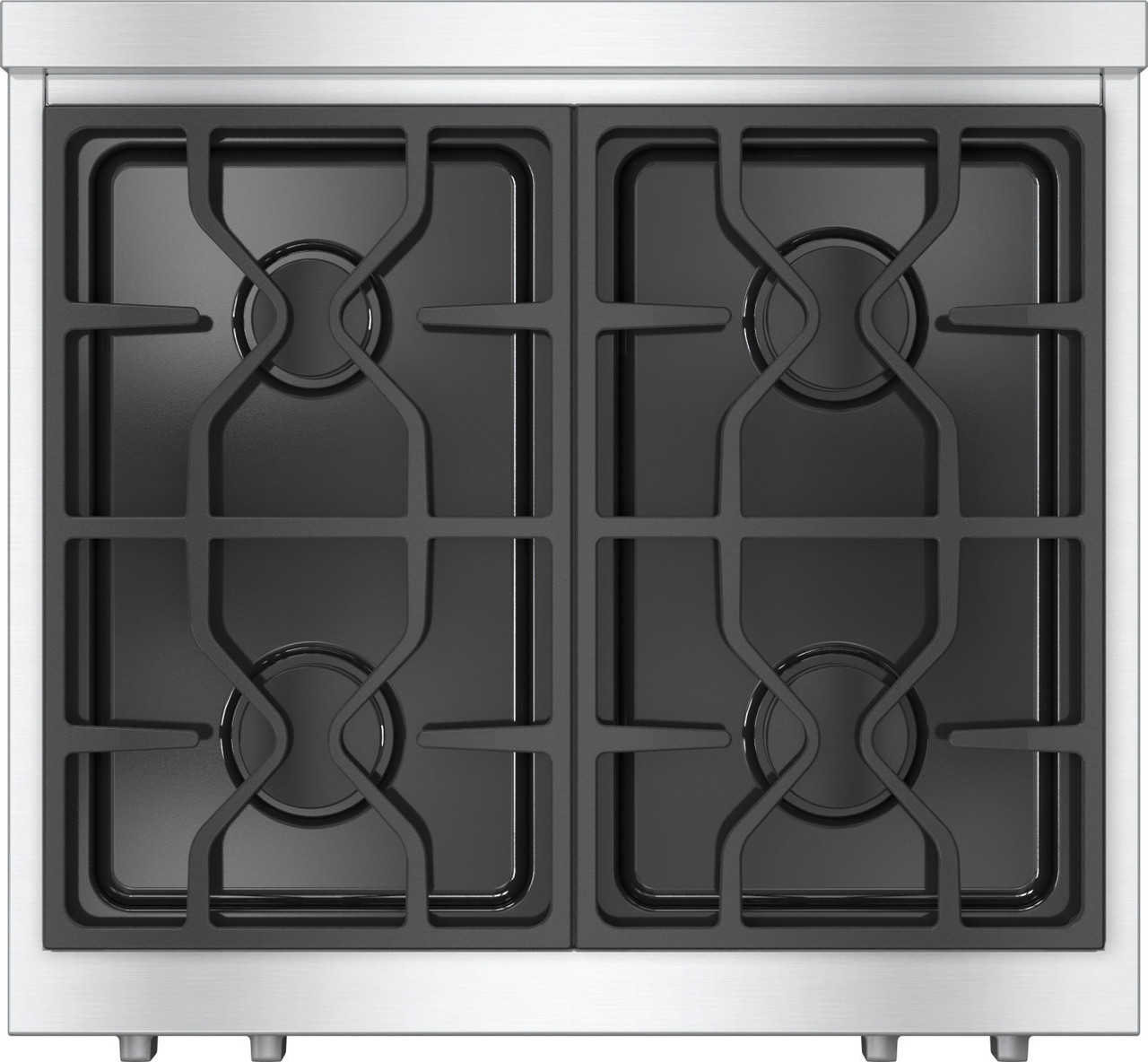 HR19242G Miele 30" Dual Fuel Range Natural Gas Stainless Steel