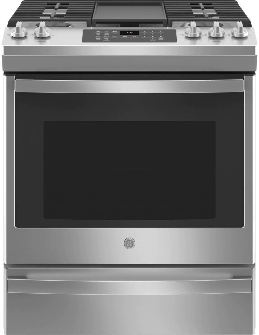 GE 30" Slide-In Front-Control Convection Gas Range with No Preheat Air Fry