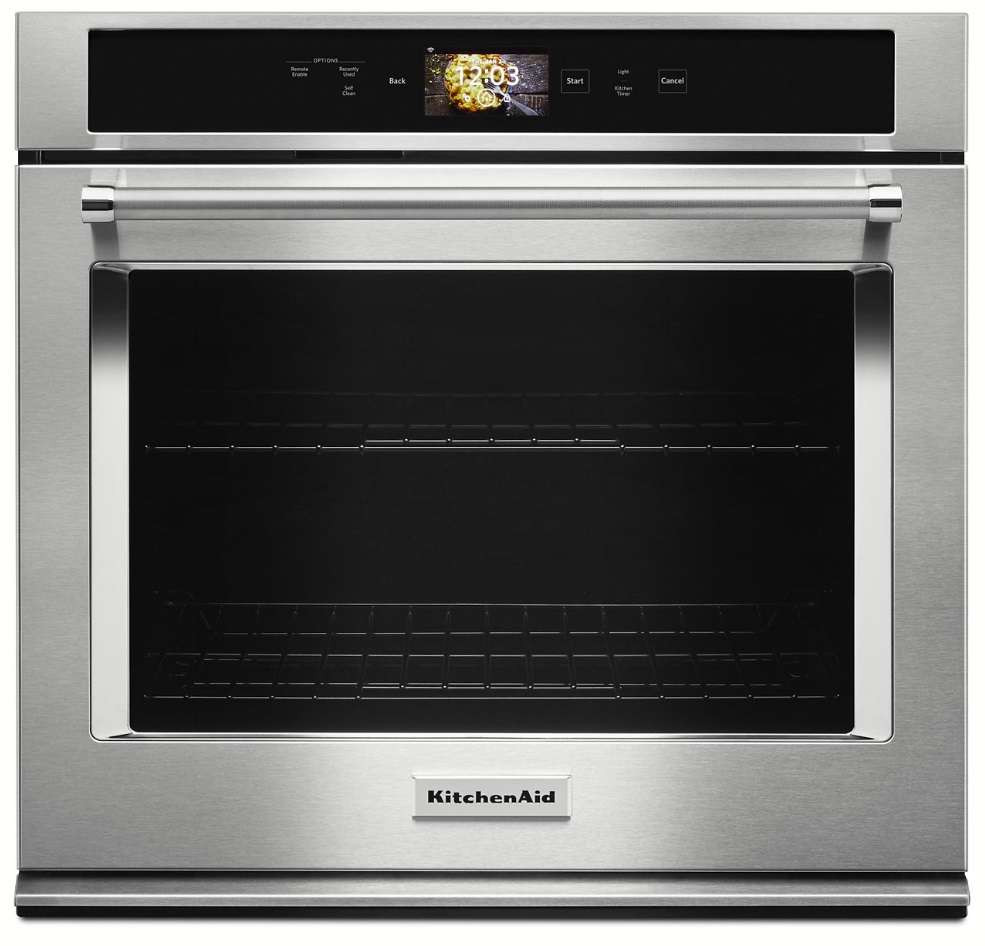 KOSE900HSS KitchenAid 30" Single Wall Oven with Even-Heat and True Convection - Stainless Steel