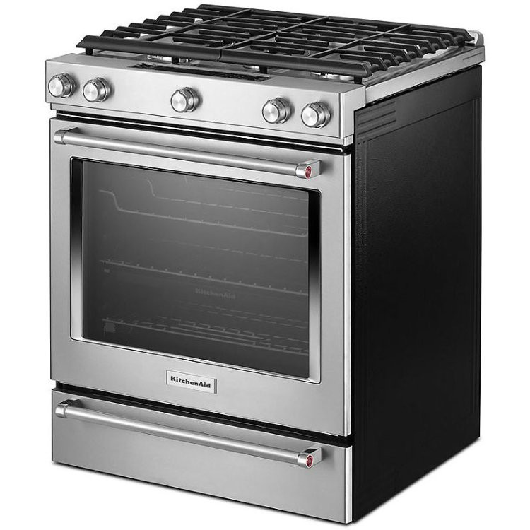 KitchenAid KSGB900ESS Gas Convection Slide-In Range - Thumbnail 3