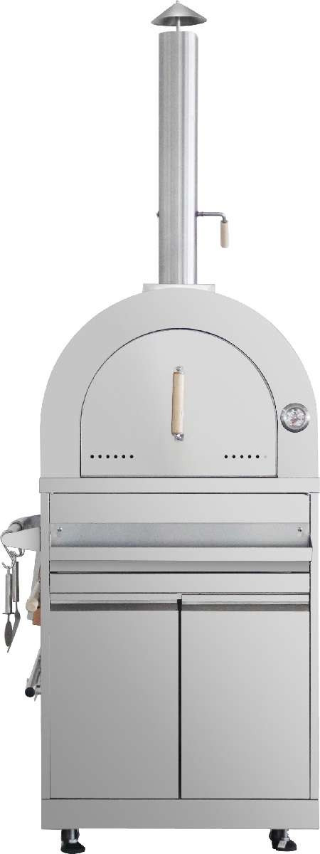 Thor Kitchen Pro Style Outdoor Wood-Burning Pizza Oven and Cabinet