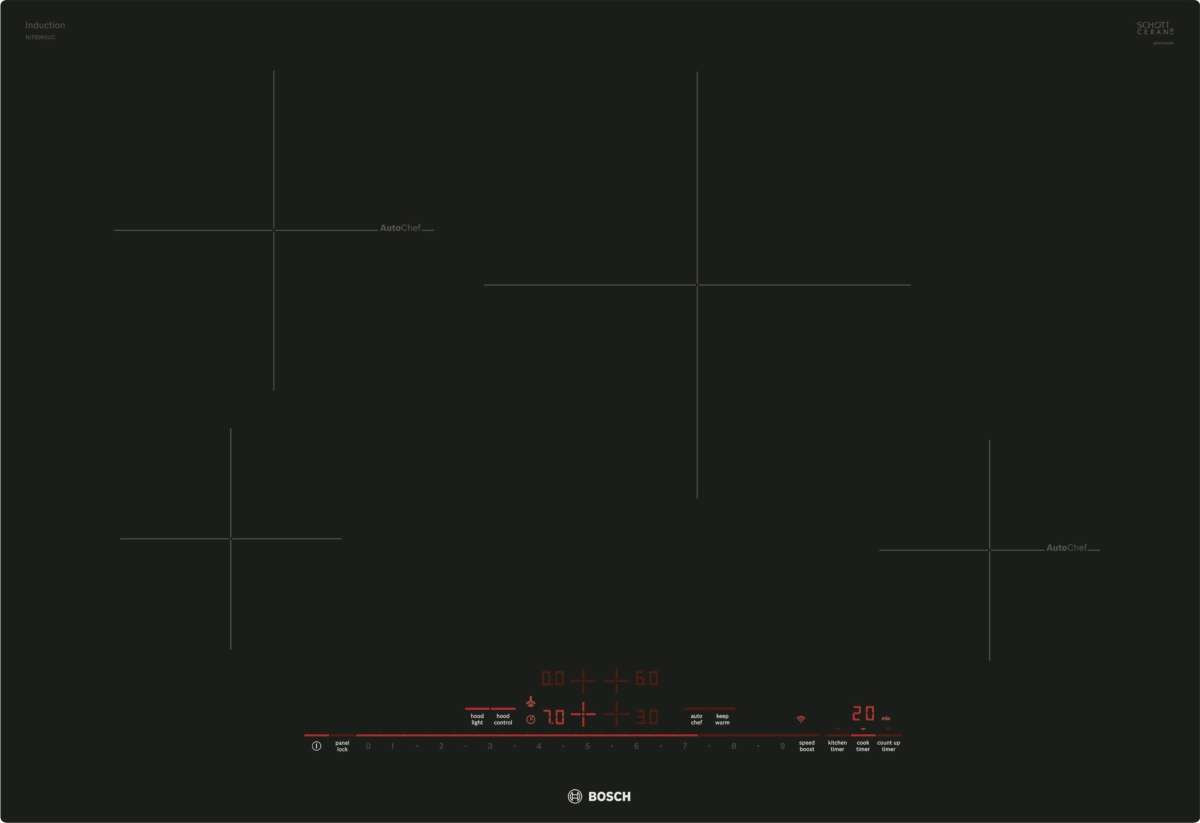 NIT8069UC Bosch 30" 800 Series Induction Cooktop with AutoChef