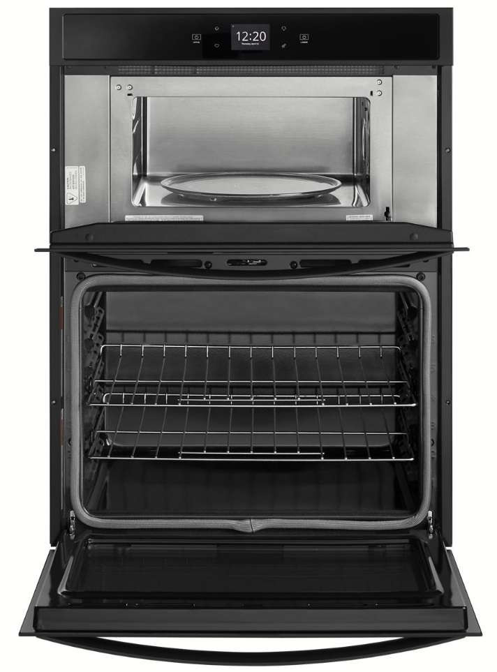 WOC54EC7HB Whirlpool 27" Smart Combination Microwave Wall Oven with