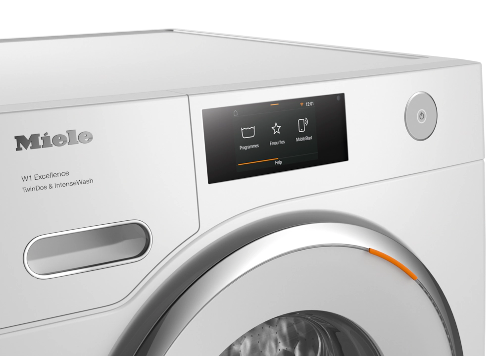Miele WXR860 Series 24" Compact Front Load Washer + Electric Heat Pump Dryer Pair M Touch premium user interface - Thumbnail 3
