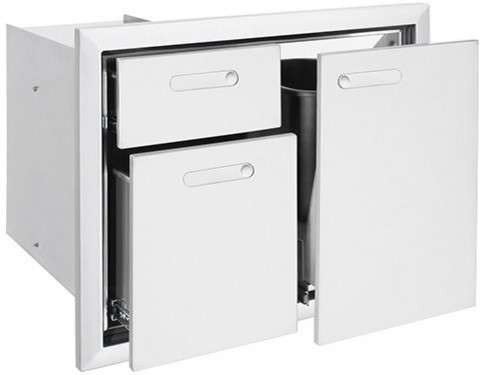 Lynx LTA304 Ventena Collection Trash Center and Double Drawer