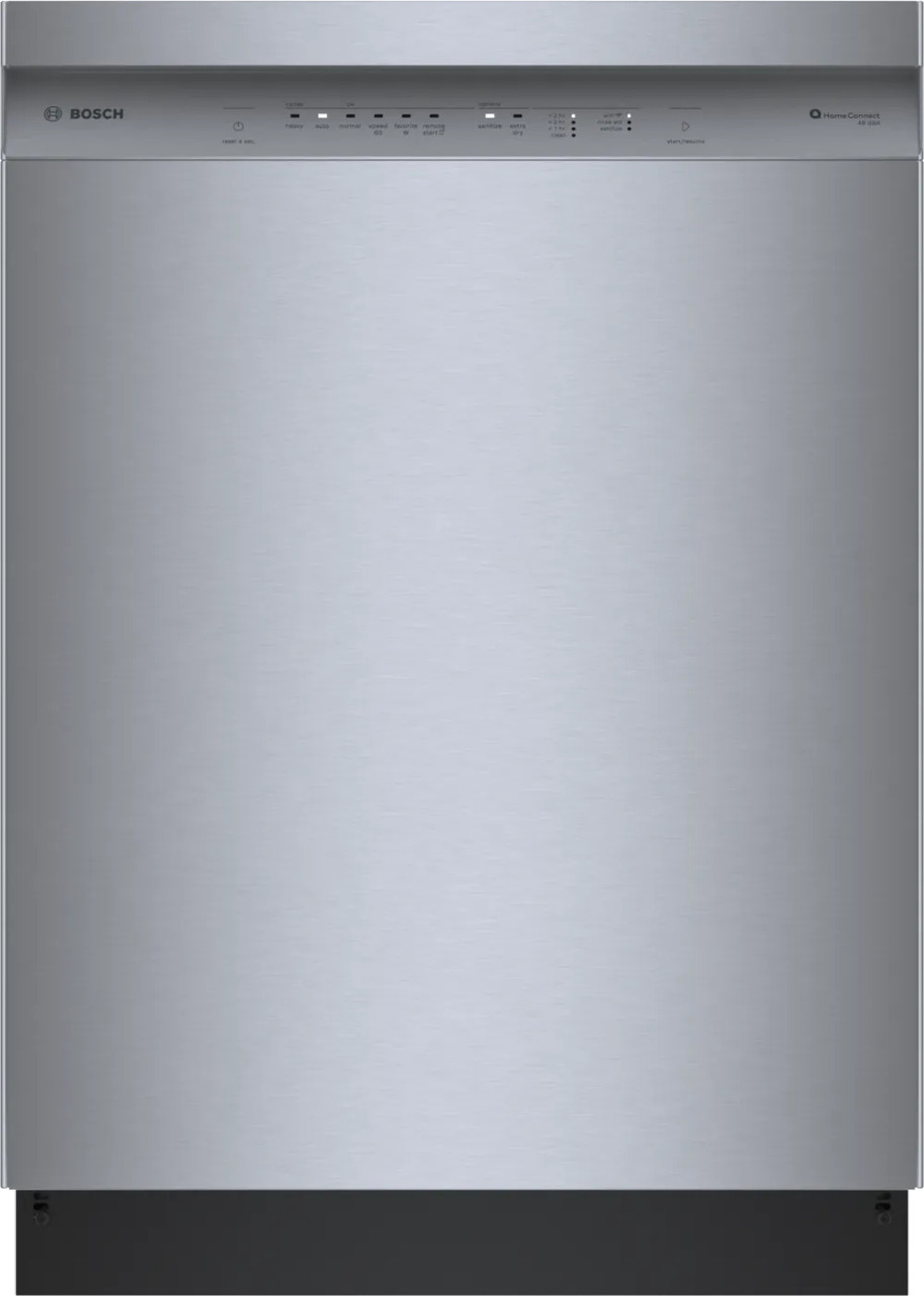SHE4AEM5N Bosch 24" Front Control Dishwasher with Recessed Handle - 48 dBa - Stainless Steel