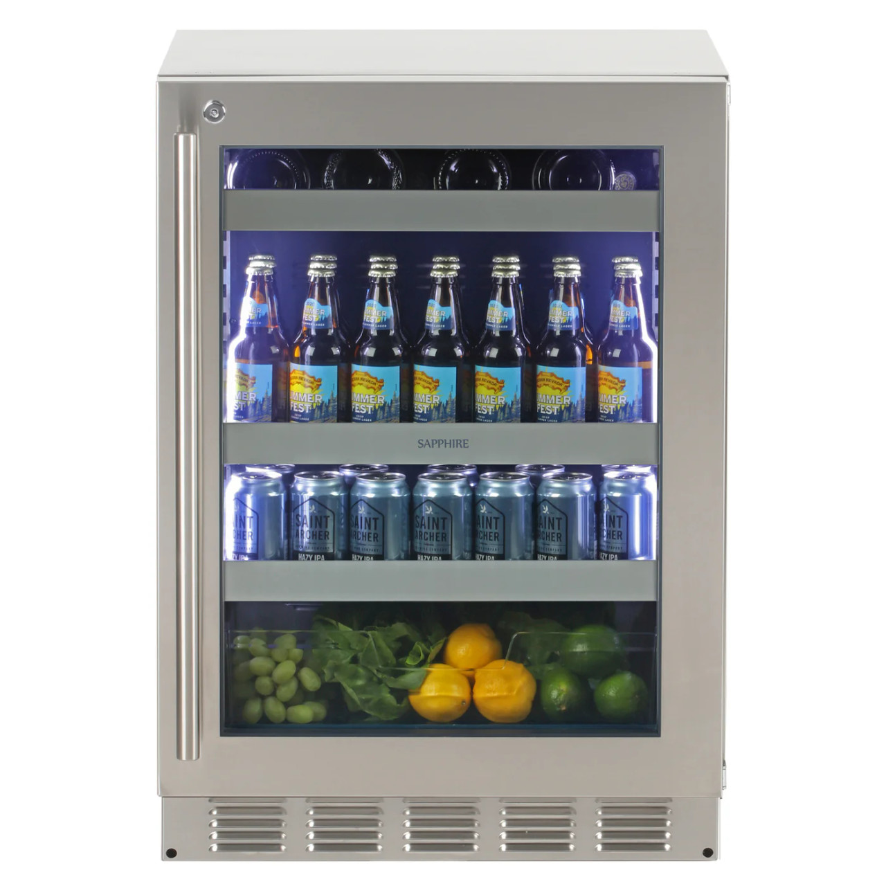 Sapphire SBCR24SS 24" Beverage Center - Stainless Steel