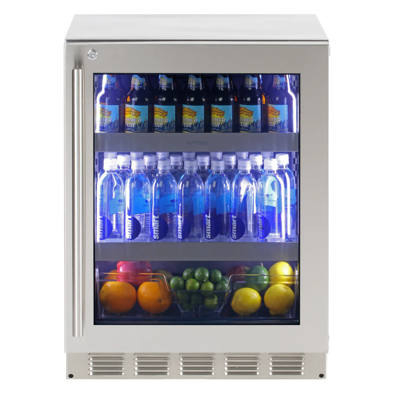 SBCR24SSADA Sapphire 24" Beverage Center - Stainless Steel