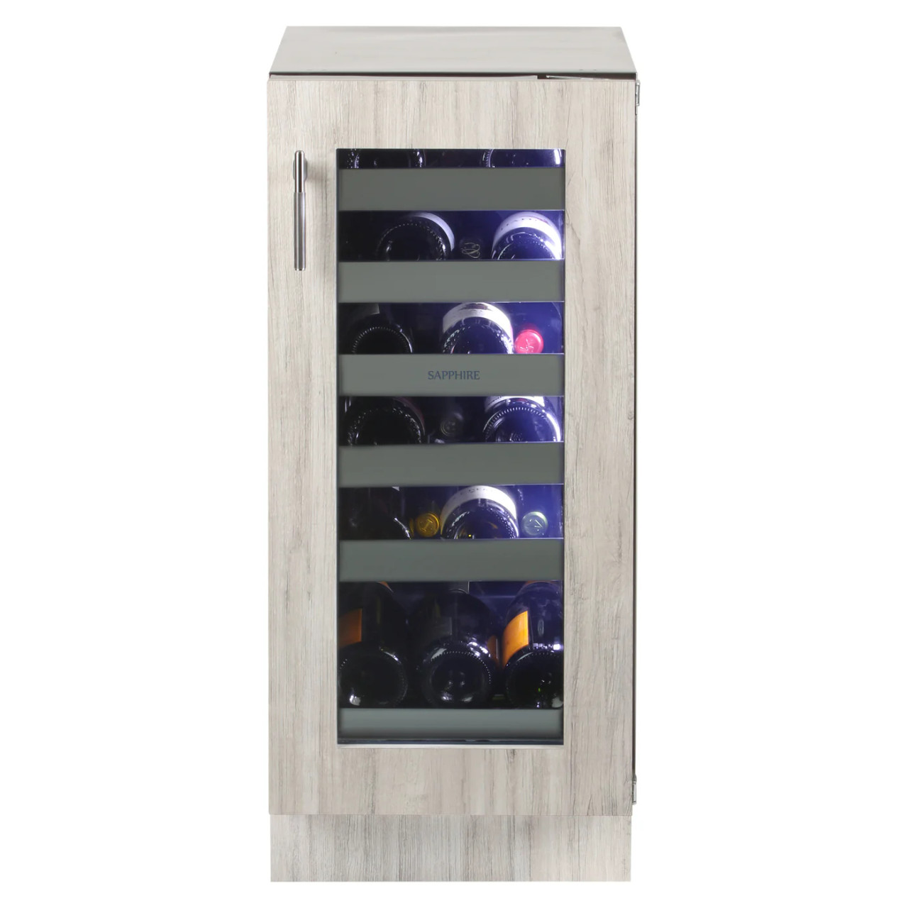SW15SZPR Sapphire 15" Single Zone Wine Cooler - Custom Panel