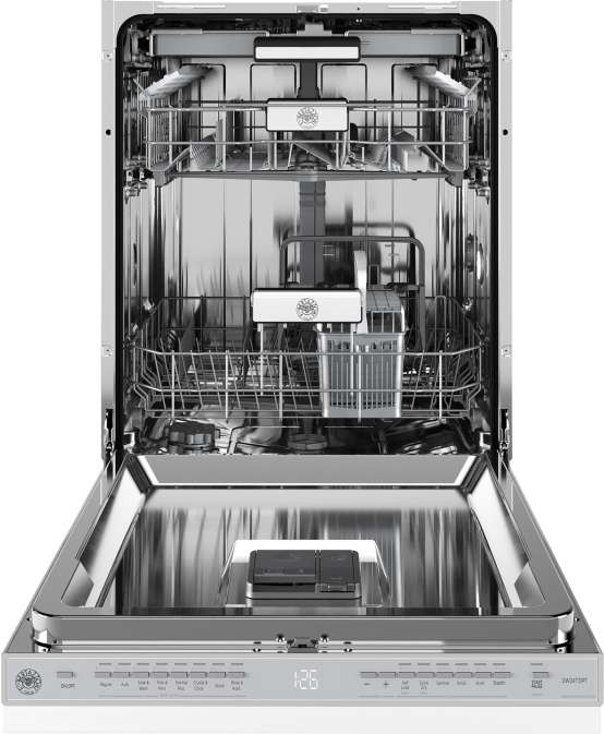 DW24T3IPT Bertazonni 24" Tall Tub Dishwasher with 16 Place Settings and 8 Wash Cycles - 39 dBa - Custom Panel