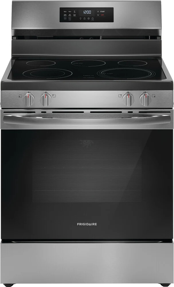 FCRE3083AS Frigidaire 30" Freestanding Electric Range with 5 Elements and Air Fry - Stainless Steel