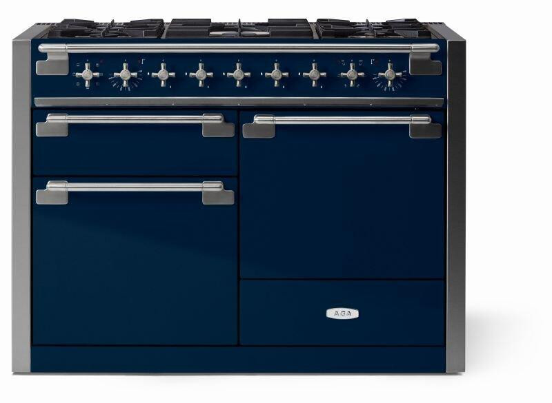 AEL481DFIND Aga 48" Elise Dual Fuel Range - Indigo