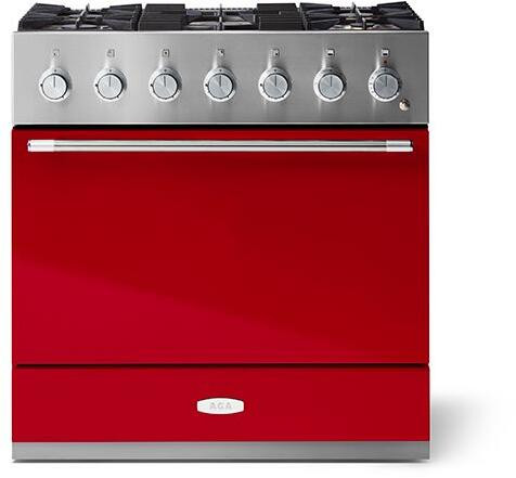 AGA AMC36DFPCR 36" Mercury Dual Fuel Range - Piccadilly Red