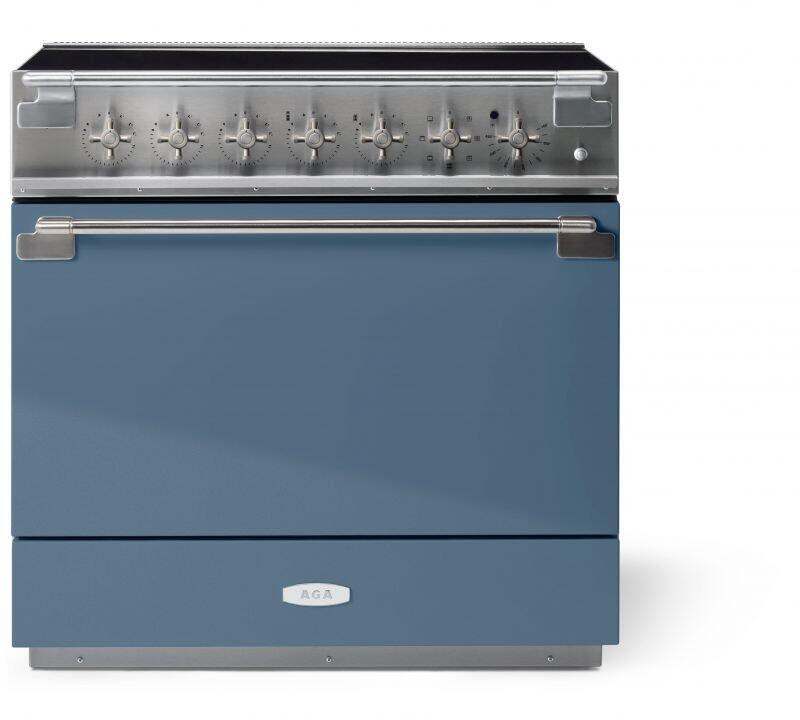 AEL361INSTB Aga 36" Elise Induction Range - Stone Blue