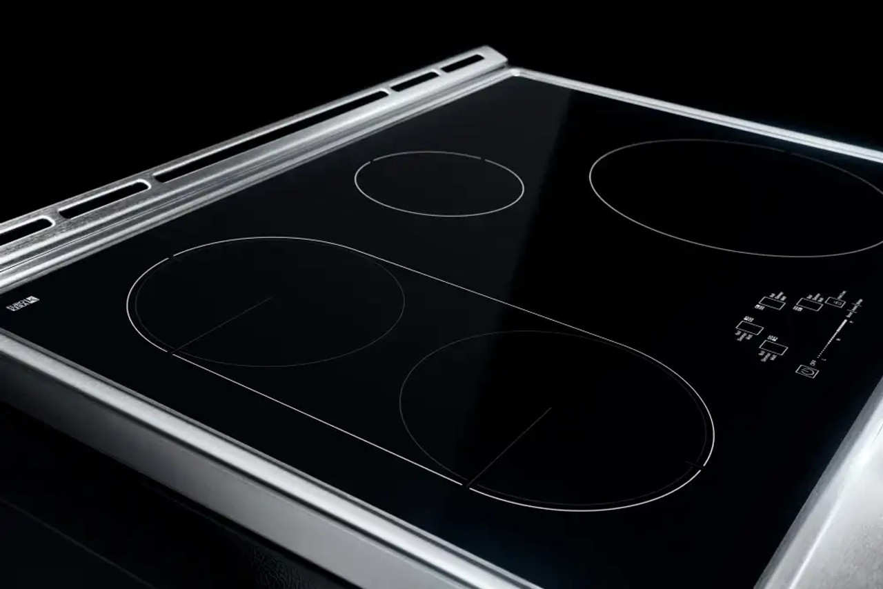 JIS1450ML JennAir 30" RISE Induction SlideIn Range with 4 Cooking