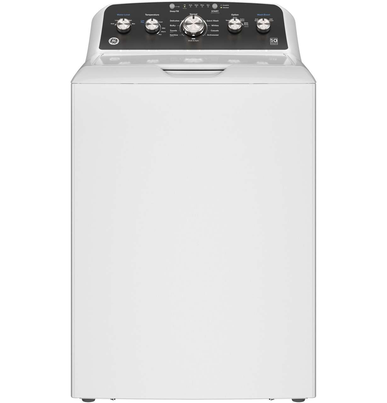 GTW485ASWWB GE 4.5 cu ft Capacity Top Load Washer with True Dual 