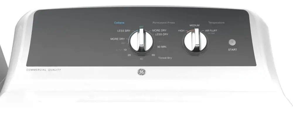 GE GTX52GASPWB Gas Dryer - Thumbnail 3