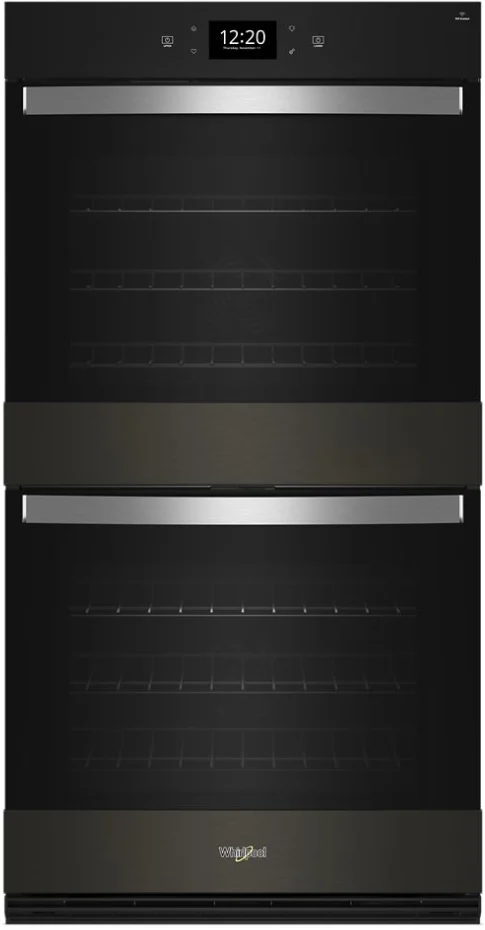 WOED7030PV Whirlpool 30" Smart Double Wall Oven with Air Fry - Fingerprint Resistant Black Stainless Steel