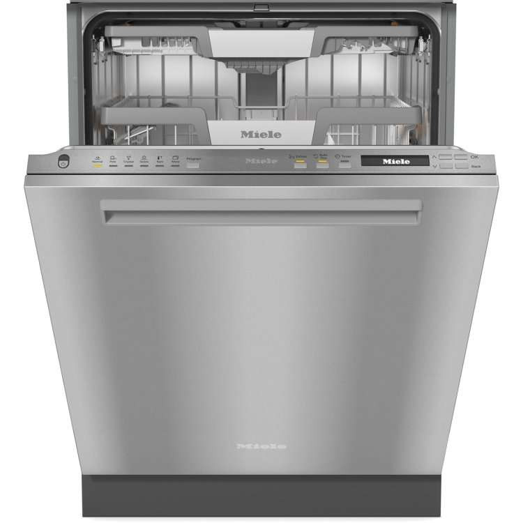 G7186SCVISFP Miele 24" Top Control Dishwasher with Pocket Handle with Auto Dispensing - 42 dBa - Clean Touch Steel