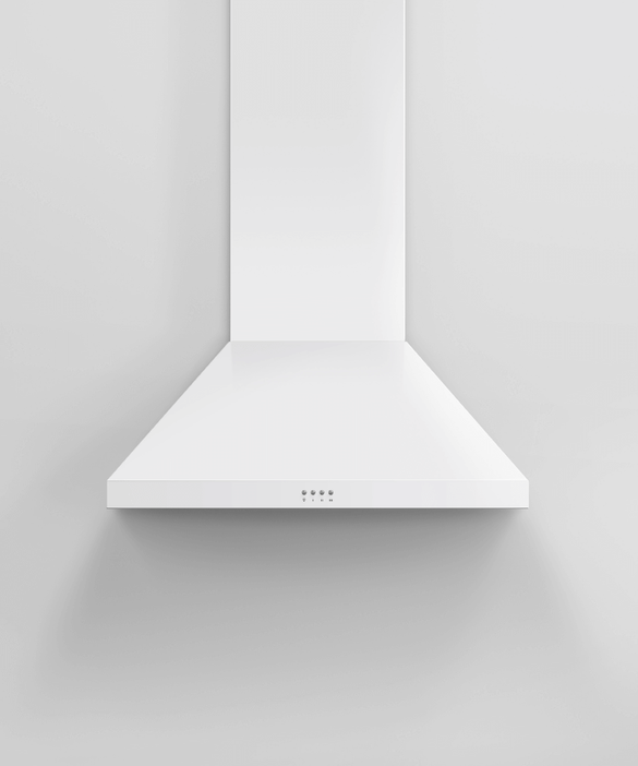 Fisher & Paykel HC30PCW1 30" Pyramid Chimney Wall Hood - 600 CFM - White