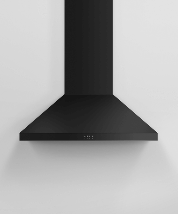 Fisher & Paykel HC36PCB1 36" Pyramid Chimney Wall Hood - 600 CFM - Black