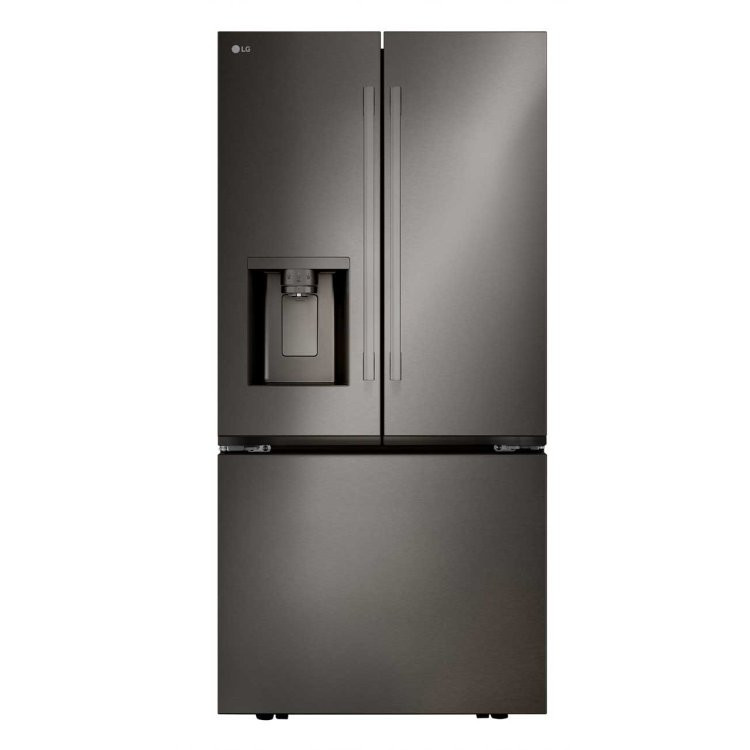 LF25H6330D LG 33" 3-Door French Door Refrigerator with External Ice and Water Dispenser 24.5 cu. ft.- PrintProof Black Stainless Steel