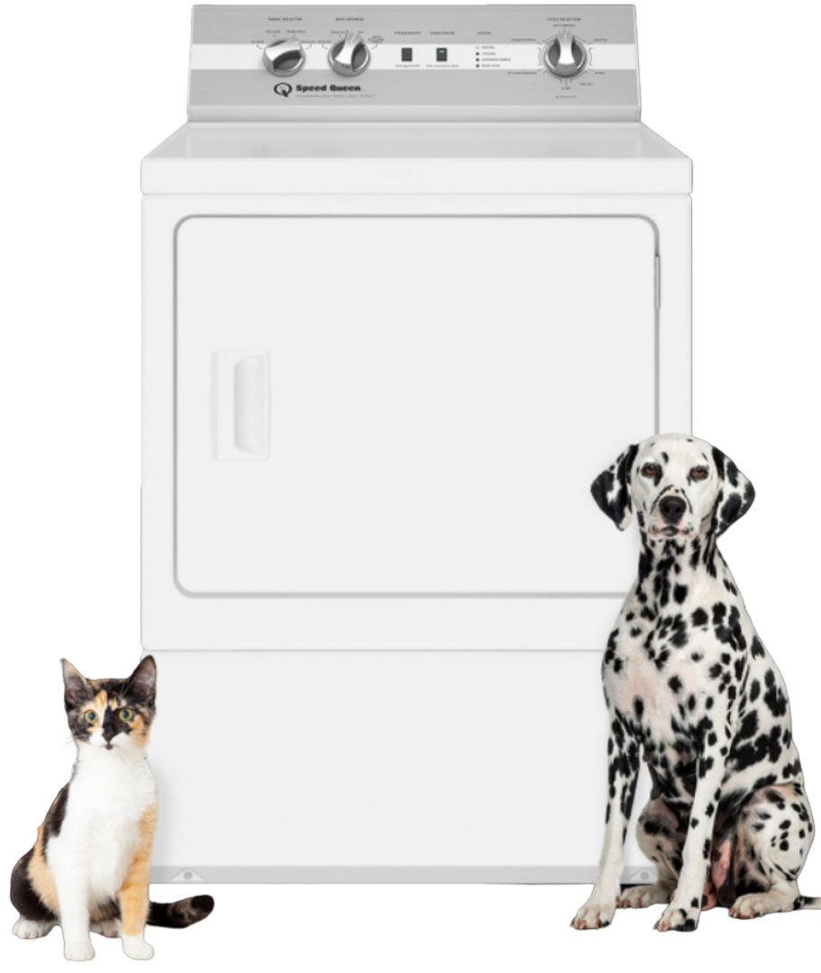Speed Queen DC5004WE 27" Electric Dryer with Pet Plus 7.0 cu. ft.- Reversible Door - White