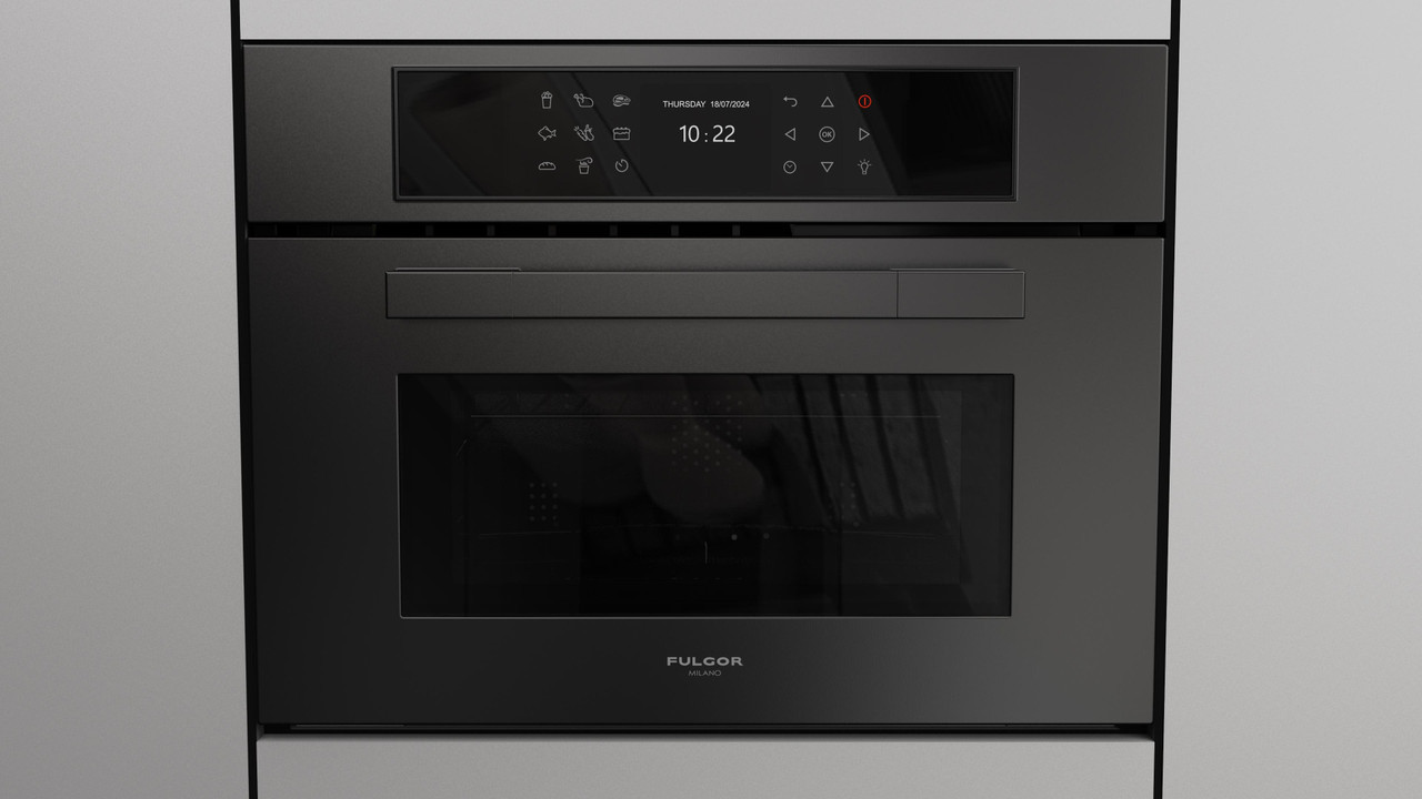Fulgor Milano F7MSPD24MB1 24" Combination Convection Speed Oven - Matteo 700 Series - Black