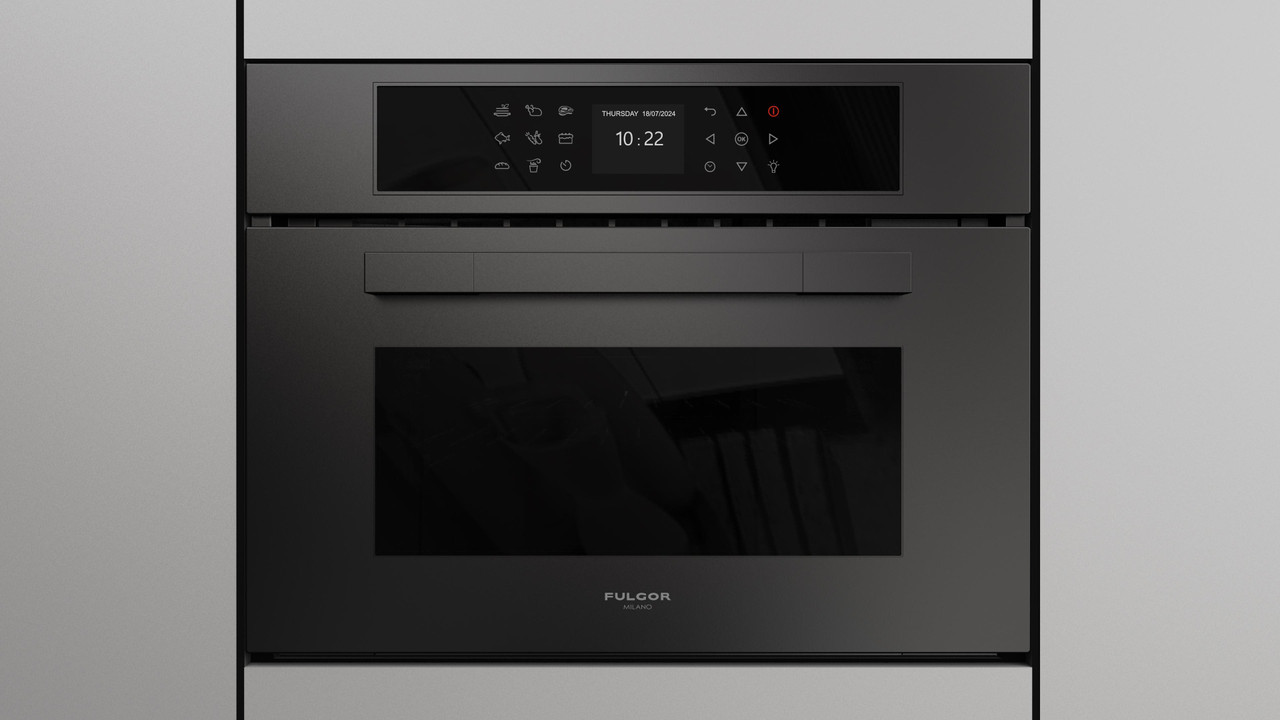 Fulgor Milano F7MSCO24MB1 24" Combination Convection Steam Oven - Matteo 700 Series - Black