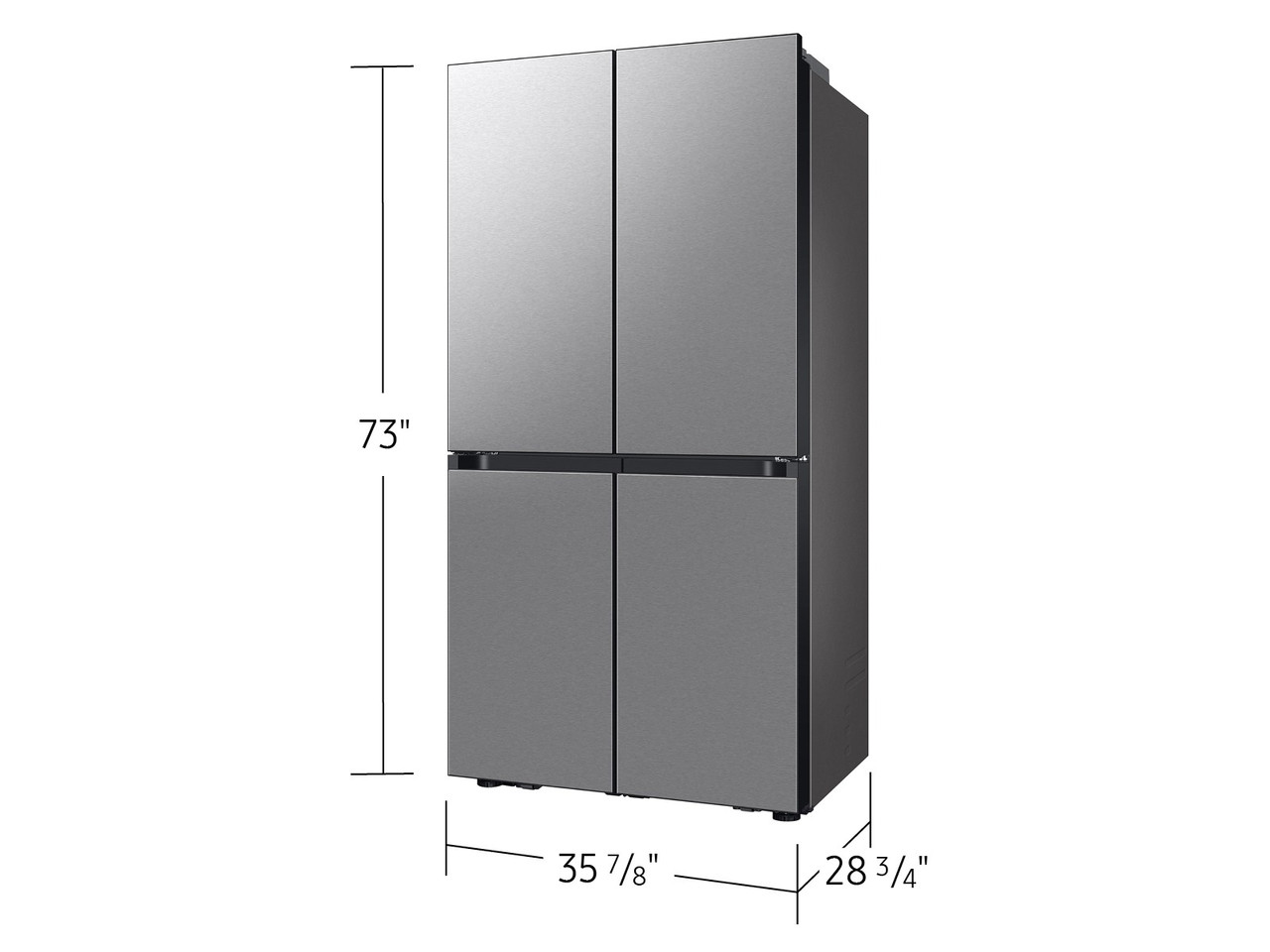 RM80F23VMR Bespoke Counter Depth 4-Door French Door Refrigerator - Thumbnail 5