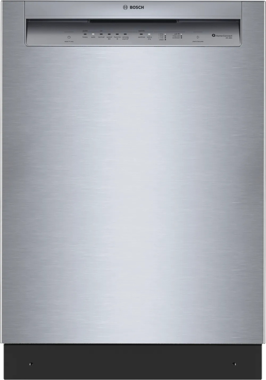SHE43DM5N Bosch 300 Series 24" Front Control Dishwasher with Recessed Handle and 3rd Rack - 48 dBA - Stainless Steel