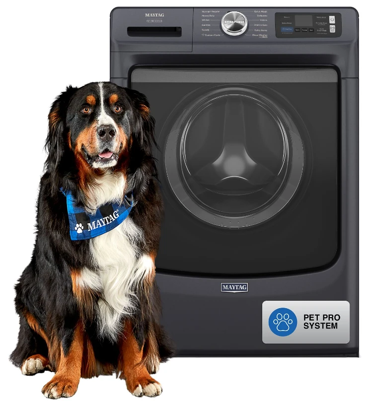 Maytag MFW7020RF 27" Front Load Washer with Smart Pet Pro 5 cu. ft. - Midnight Steel