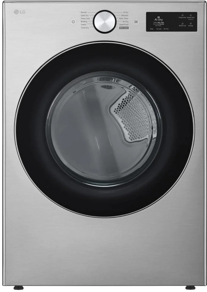 LG DLEX5800V 27" Ultra Large Capacity Electric Dryer with AI Sensor Dry 7.4 cu.ft. - Graphite Steel