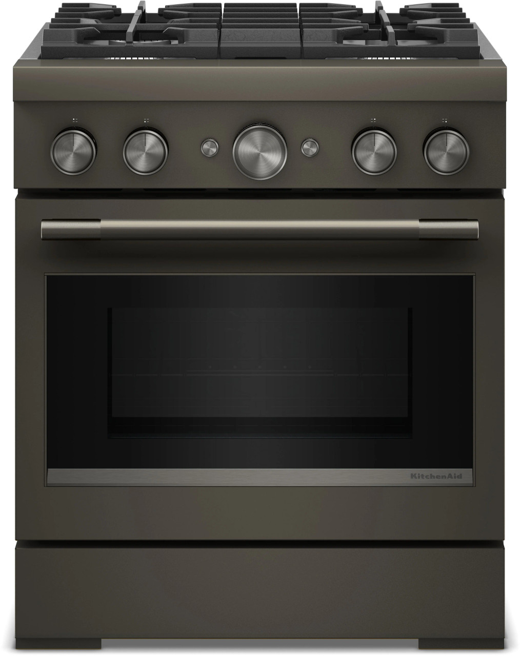 KitchenAid KFDS930SBE 30" Commercial-Style Dual Fuel Range with Air Fry - Black Ore