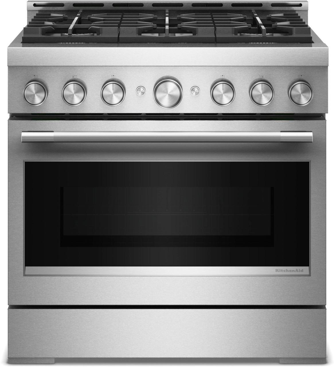 KitchenAid KFGS936SSS 36" Commercial-Style Gas Range with Griddle - Stainless Steel