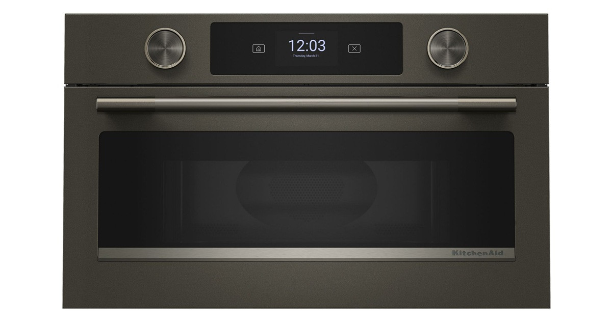 KitchenAid KMBS730SBE 30" Built-In Microwave Oven with Air Fry - Black Ore