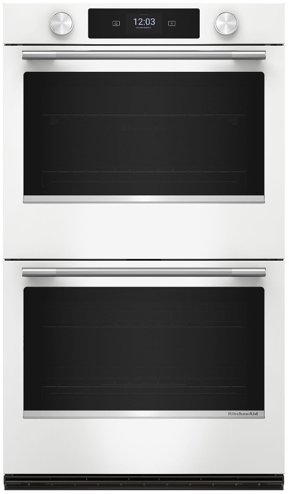 KitchenAid KOED730SWH 30" Electric Double Wall Oven with Assisted Cooking Modes - White