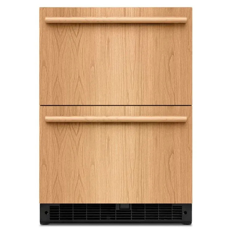 KitchenAid KURT524SPA 24" Double Drawer Undercounter Refrigerator - Custom Panel