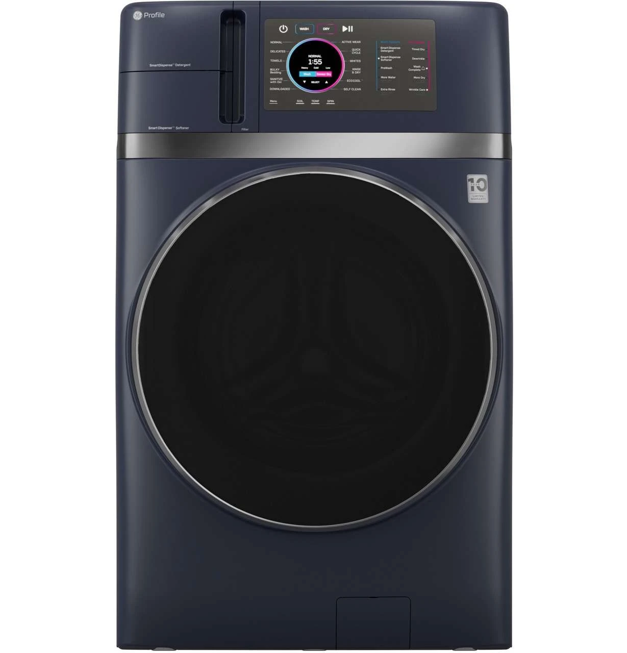 GE Profile PFQ97HSPVRS 28" 2-In-1 Washer and Dryer with Ventless Heat Pump Technology  4.8 cu. ft.  - Sapphire Blue