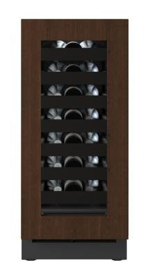 U-Line URWC415IG01A 15" Seamless Collection Wine Refrigerator with Glass Door - Custom Panel