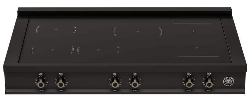 Bertazonni PRO48RT6ICAT 48" Induction Rangetop with 6 Heating Zones - Carbonio